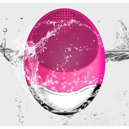 Silicone Sonic Waterproof Cleansing Facial Brush